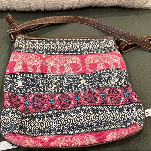 Bohemian style patterned crossbody bag - Picture 2 of 4